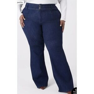 Lane Bryant Ultra High Rise Flare Jeans Plus Size 34/36 Dark Wash‎ NWT